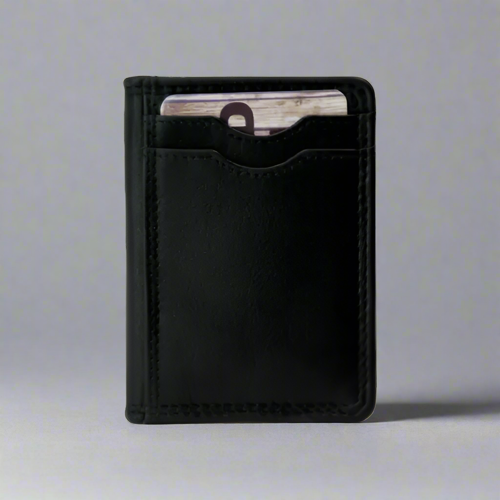 Durable Slim RFID Blocking Leather Wallet for Men - Compact Credit Card Holder with ID Window - Perfect for Travel, Business & Everyday Use