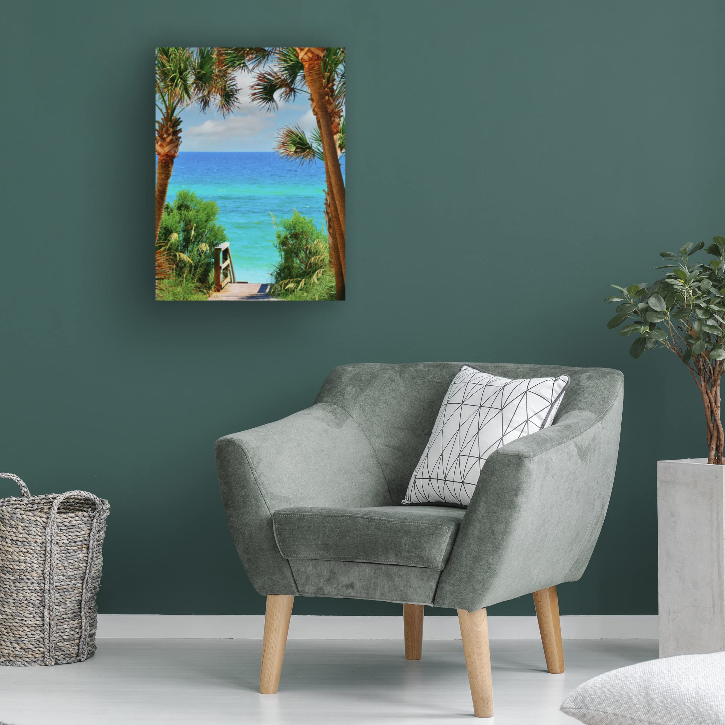 Jack Reed 'Stairs' Canvas Wall Art Print - Modern Abstract Home Decor for Living Room, Bedroom & Office - Trademark Fine Art Collection