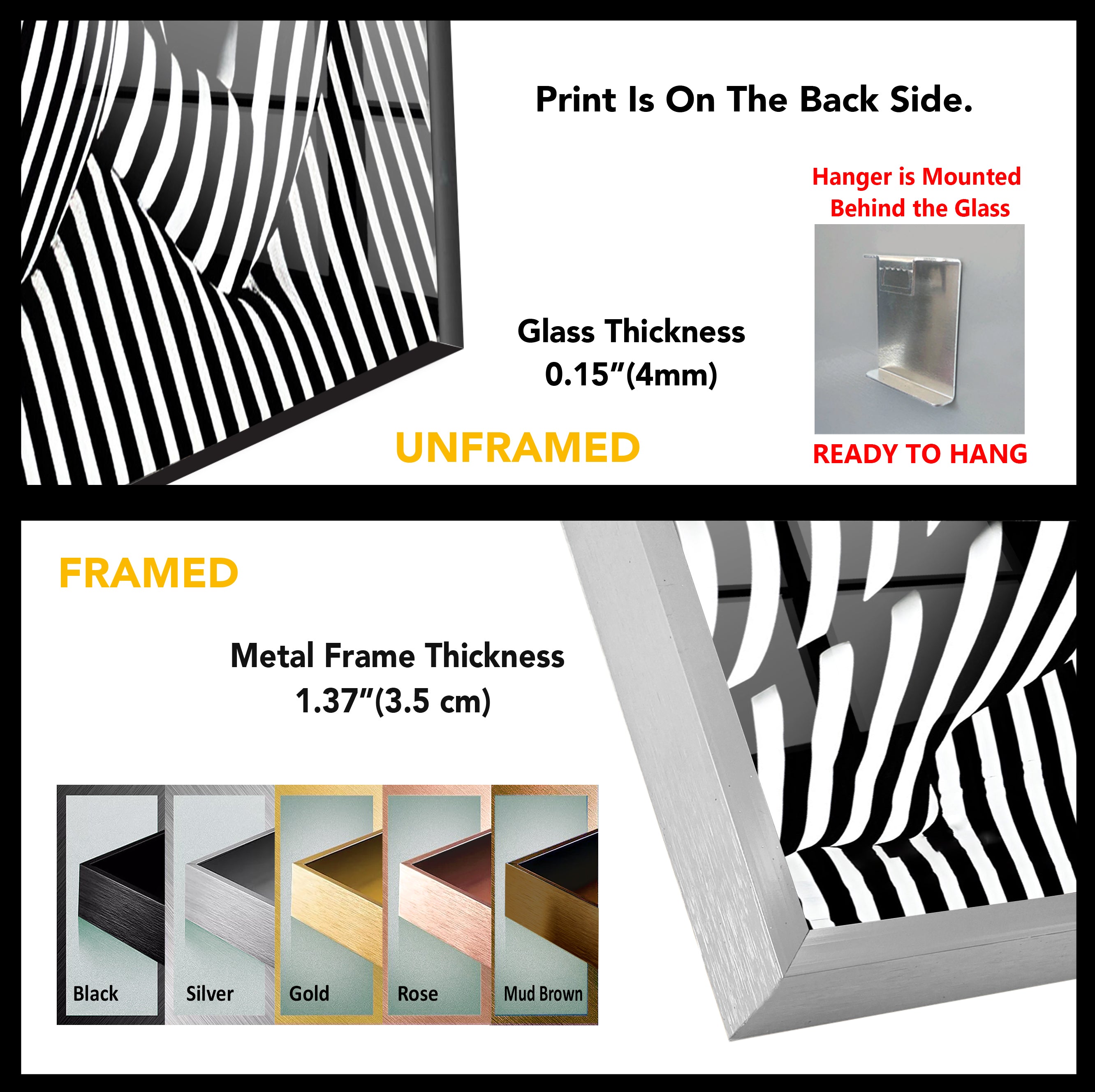 Elegant Black and White Female Body Glass Wall Art - Modern Home Decor for Living Room, Bedroom & Office