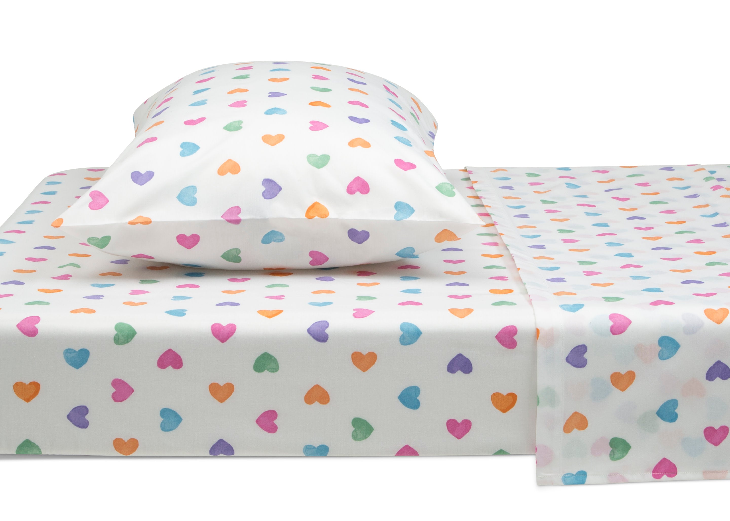 Hearts Printed 3-Piece Twin Sheet Set - Soft Bedding for Kids & Teens - Perfect for Valentine's Day, Dorm Rooms & Cozy Bedrooms