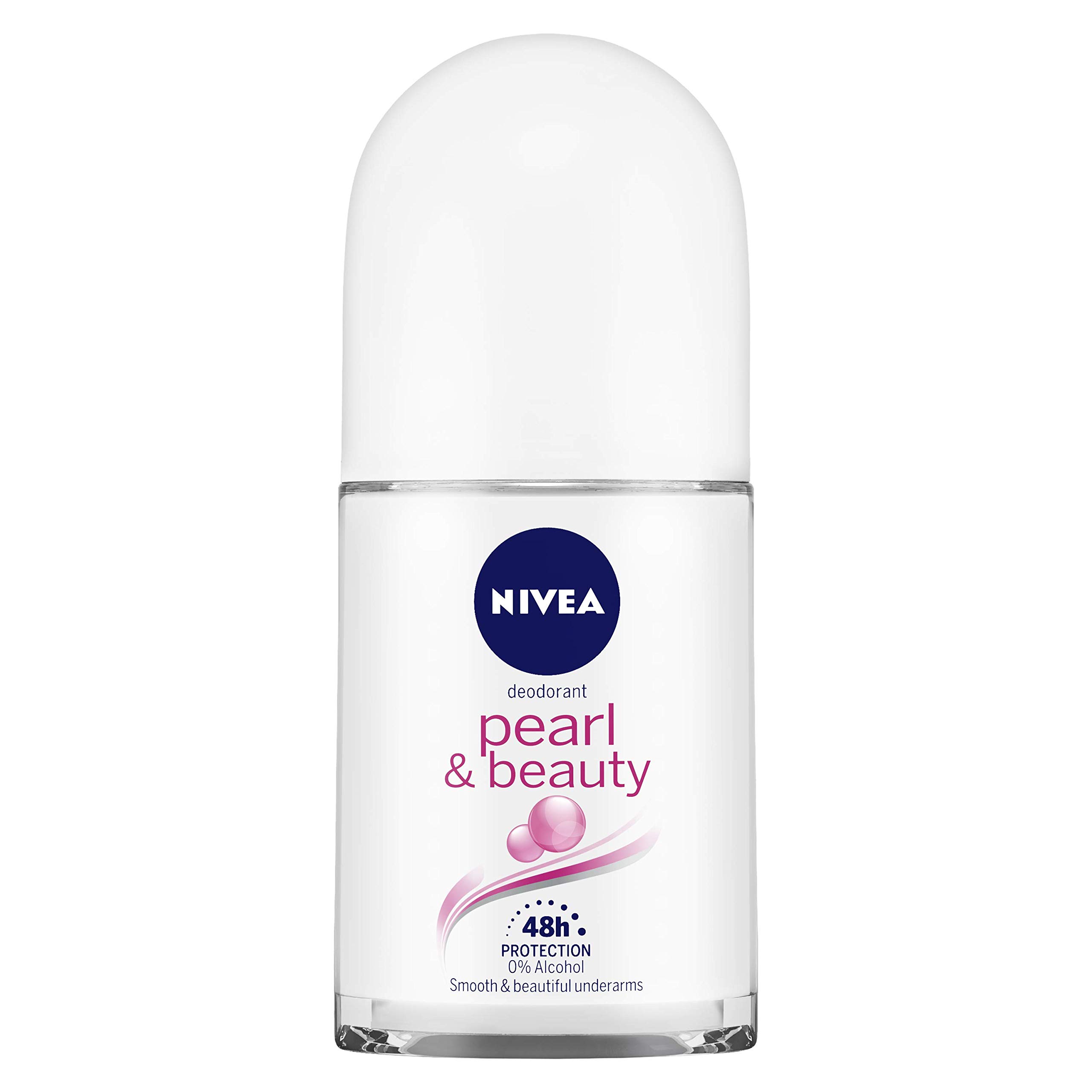Nivea Pearl & Beauty Women's Deodorant Roll-On 50ml + Extra Whitening Body Lotion 200ml Set - Fresh All Day & Smooth Skin Care for Daily Use