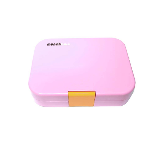 Munchbox Midi 5 Insulated Lunch Box - Pink Flamingo Design | Leakproof & Durable Food Container for School, Work & Picnics | BPA-Free Kids & Adults Lunch Bag
