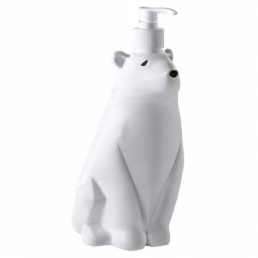 Gaolinci Cute Polar Bear Soap Dispenser & Lotion Pump - White Kitchen & Bathroom Organizer - Perfect for Bathroom Counter, Kitchen Sink, Guest Room Decor