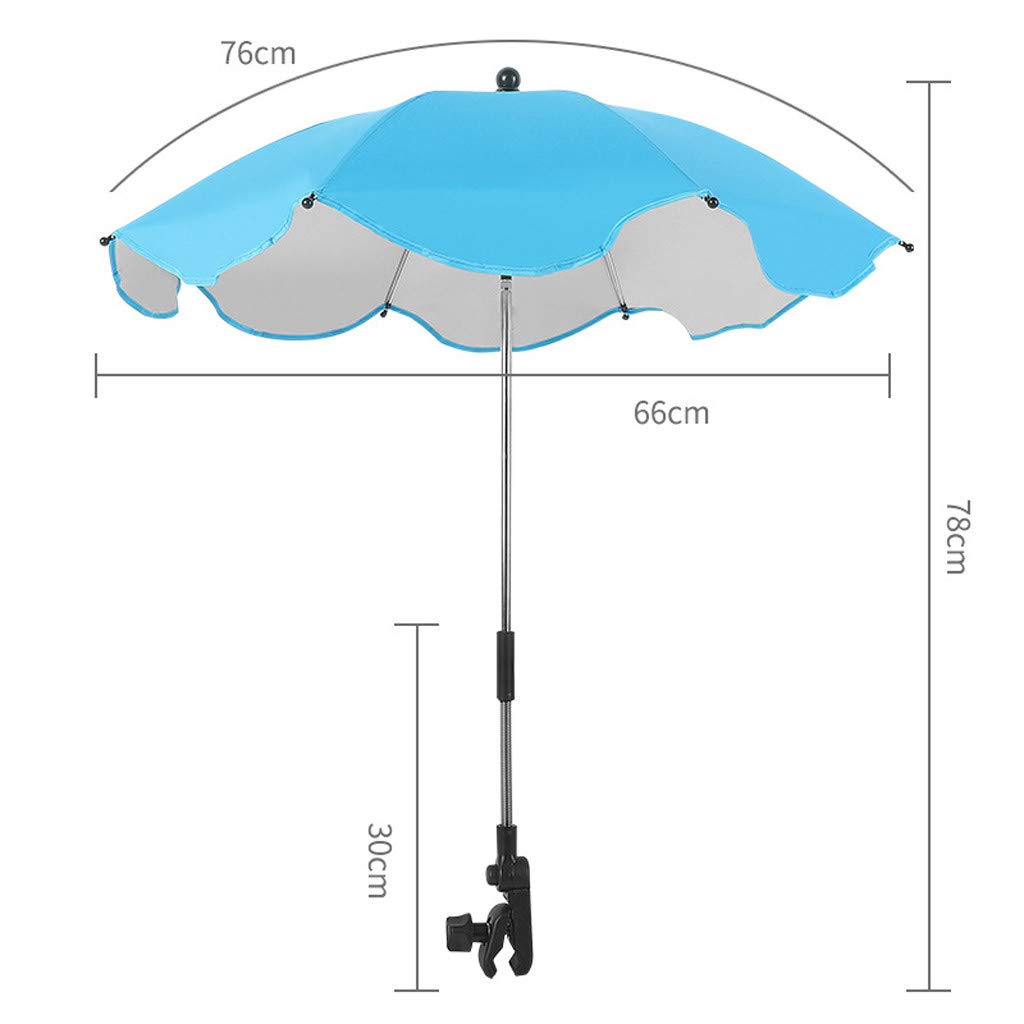 Universal Baby Stroller Umbrella - UV Sunshade & Sun Protection for Prams, Pushchairs - Perfect for Outdoor Walks, Park Visits, and Beach Trips