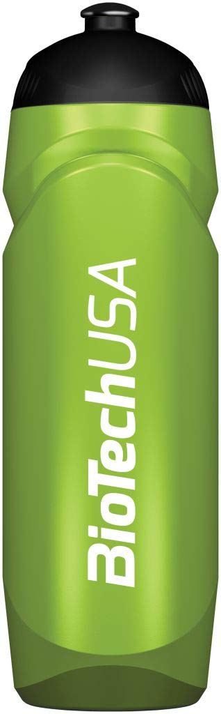BioTechUSA 750ml Black Water Bottle - BPA Free, Leak Proof Sports & Gym Accessory for Fitness, Running, Hiking & Outdoor Activities