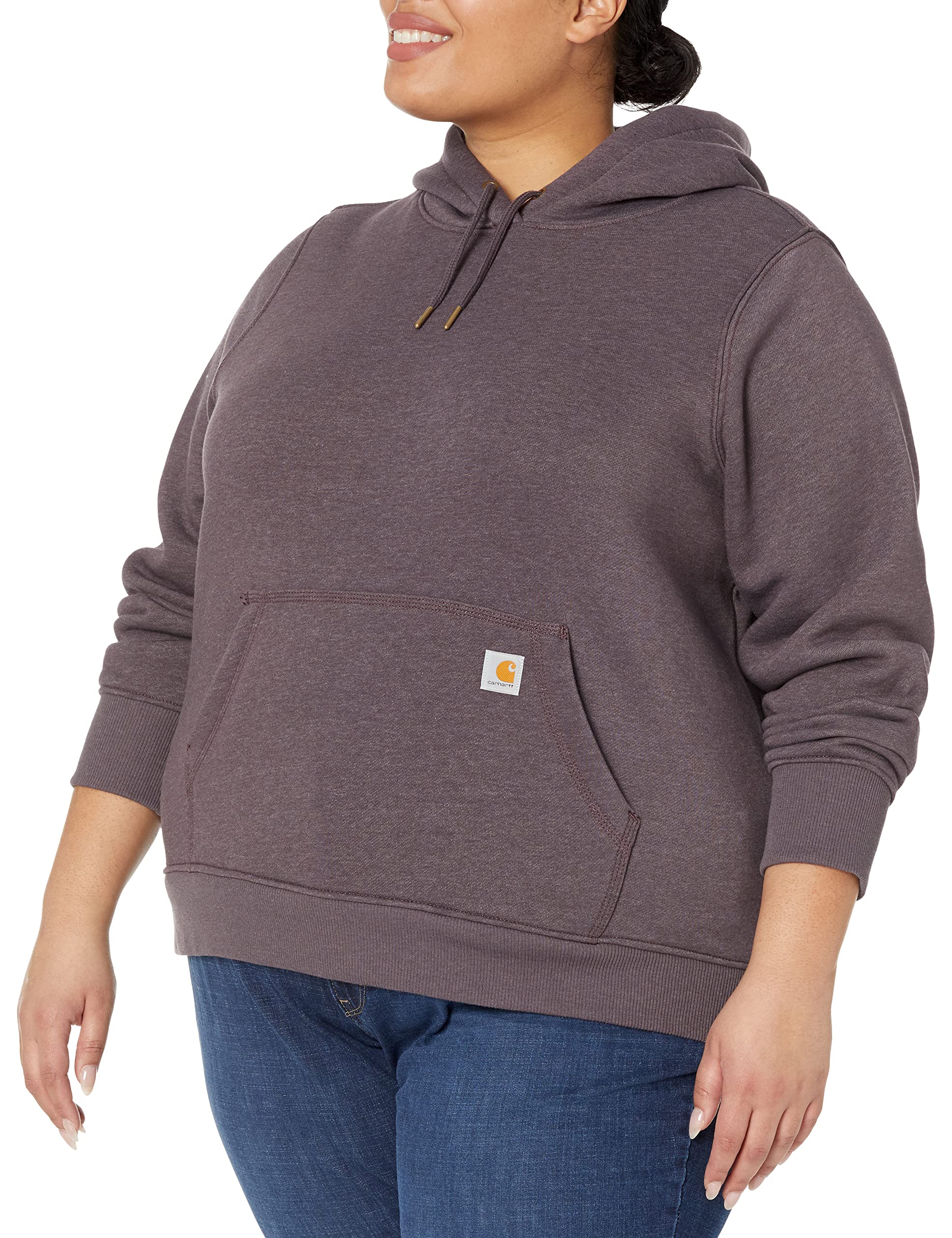 Carhartt Women's Regular Fit Clarksburg Pullover Sweatshirt | Fleece-Lined Hoodie for Work & Outdoor Activities | Warm Casual Wear for Winter & Fall Seasons