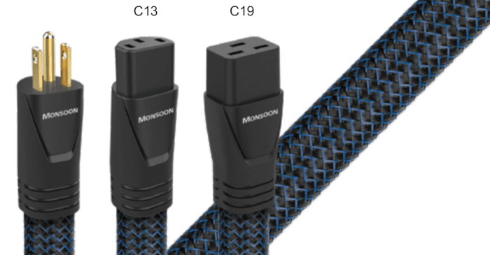 AudioQuest Wind Series Monsoon High-Performance Power Cable for Home Theater & Audiophile Systems - Perfect for Hi-Fi Audio Equipment & Premium Sound Systems