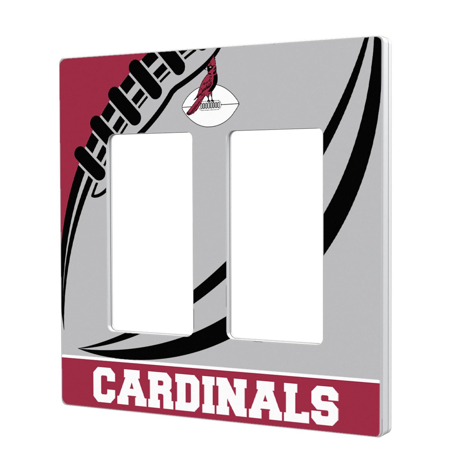 Chicago Cardinals NFL Team Double Rocker Light Switch Plate Cover - Vintage Football Design for Home, Office, or Man Cave Decor