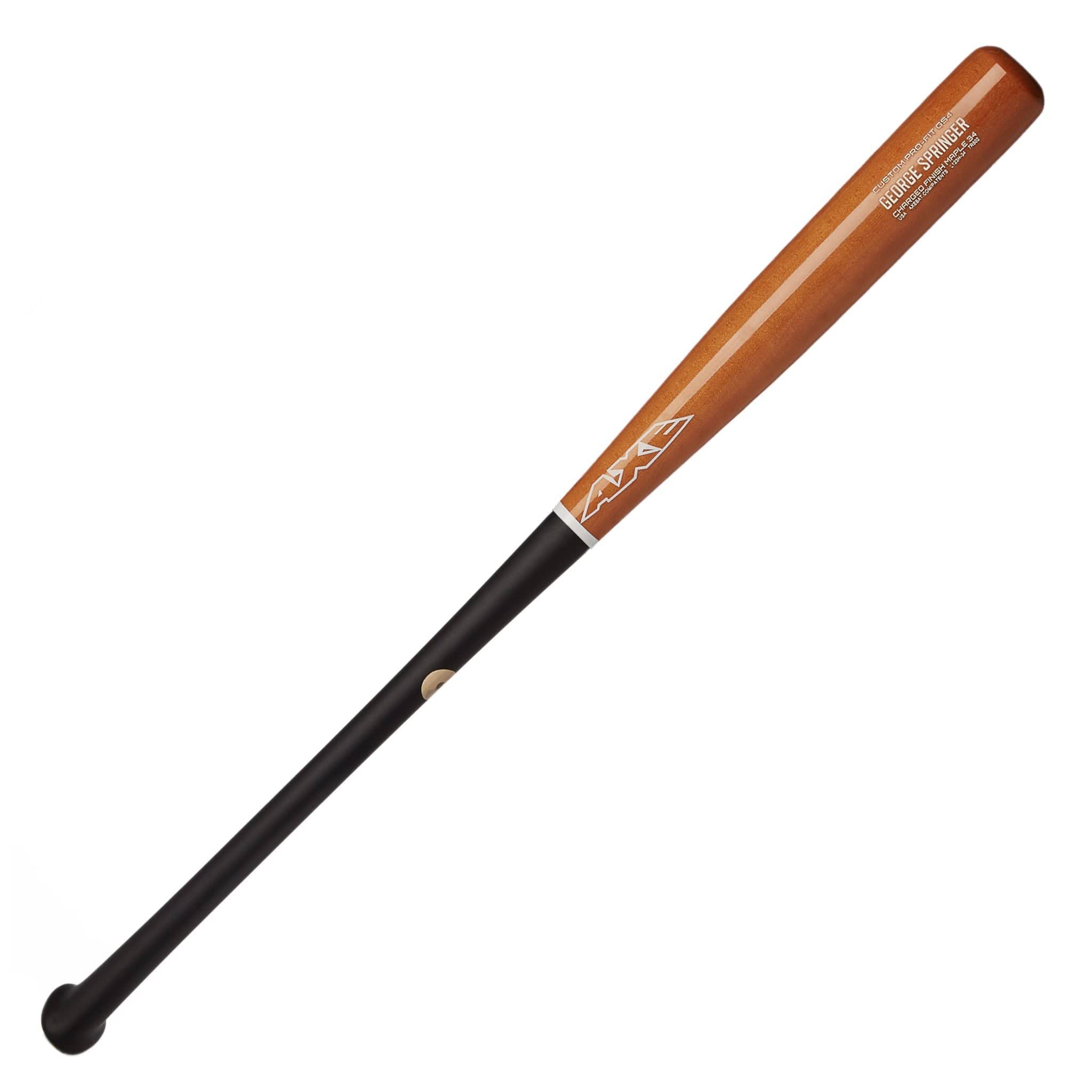 Axe Bat GS4 Custom Pro-Fit Maple Wood Baseball Bat - 34 Inch Orange | Professional Baseball Equipment for Training & Games