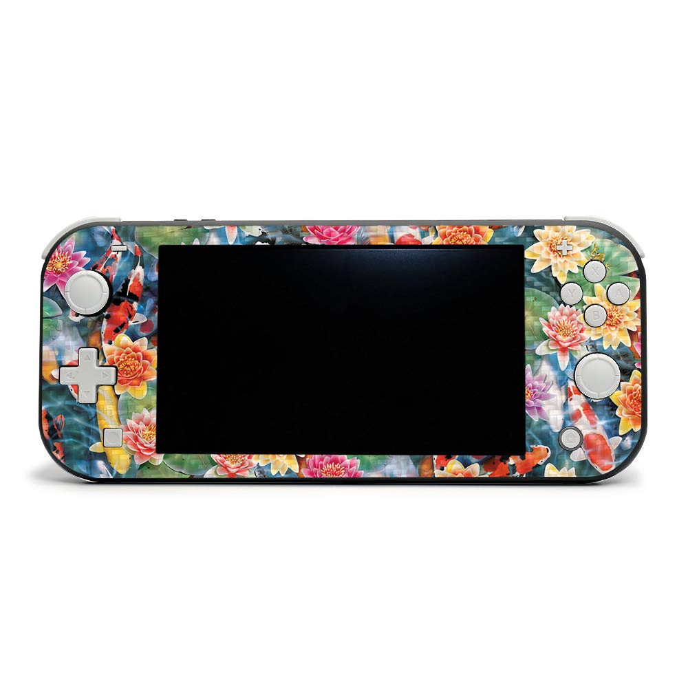 Premium Carbon Fiber Skin for Nintendo Switch Lite - Koi Pond Design | Protective & Durable Textured Cover | Easy to Apply & Remove | Made in USA | Perfect for Gaming Protection & Style Enhancement