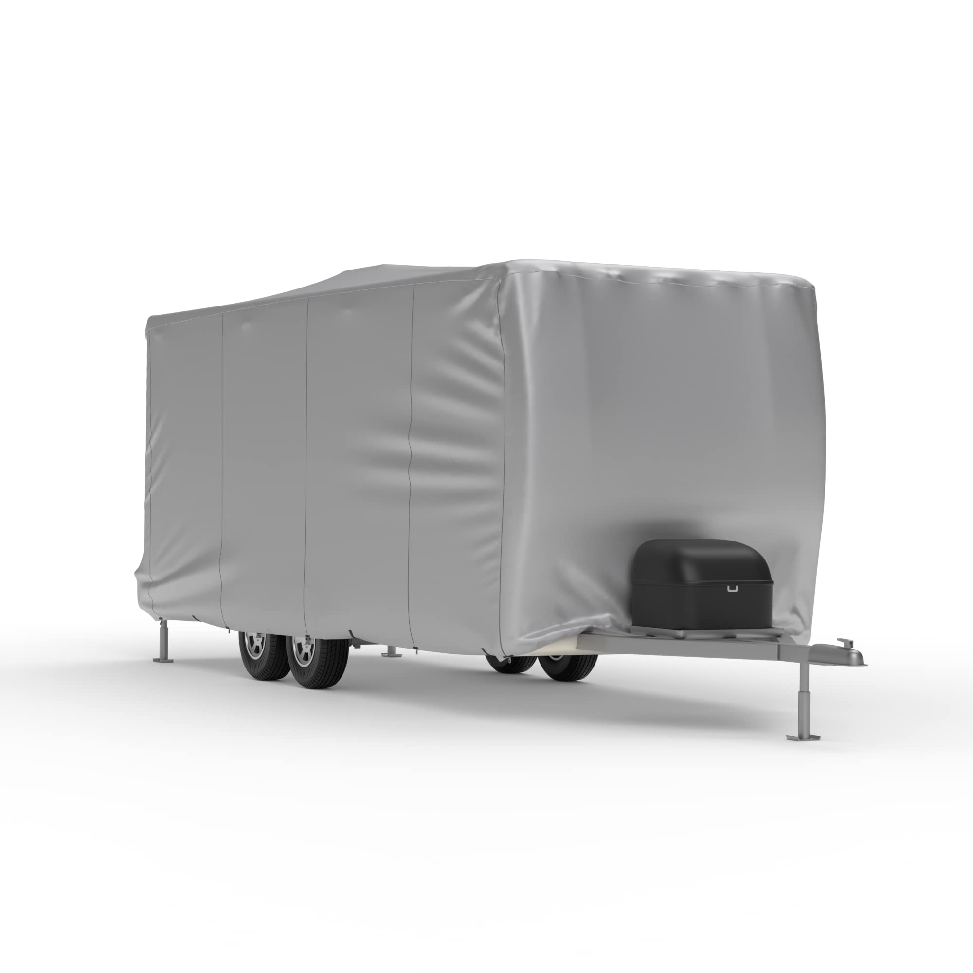 Heavy Duty Weatherproof RV Cover for Travel Trailers 16' to 17.5' - Waterproof, UV Resistant, Snow Protection with Soft Fleece Lining - Perfect for Outdoor Storage, Winter Protection & Long-Term Parking