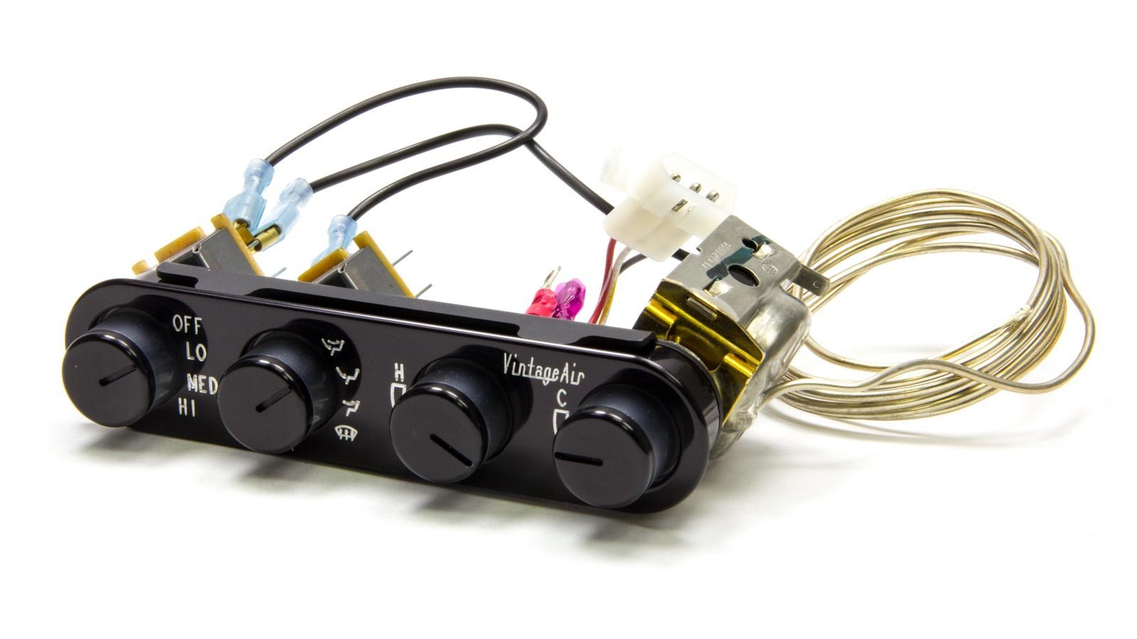 Vintage Air 491229 Streamline Control Panel - Classic Car AC Control System for Hot Rods & Restorations | Perfect for Custom Automotive Interiors & Vintage Vehicle Upgrades
