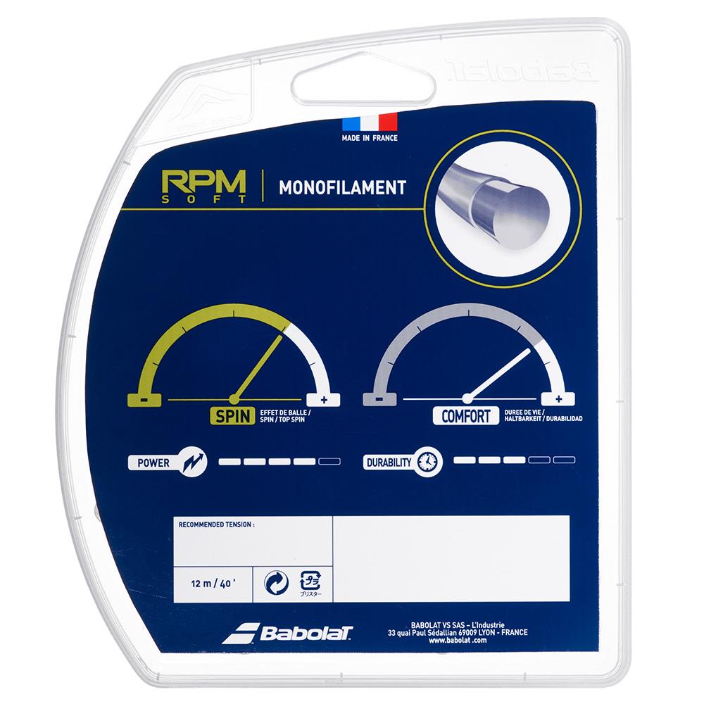 Babolat RPM Soft Tennis String Set - High Performance Polyester String for Spin & Control - Perfect for Competitive Play & Tournament Matches