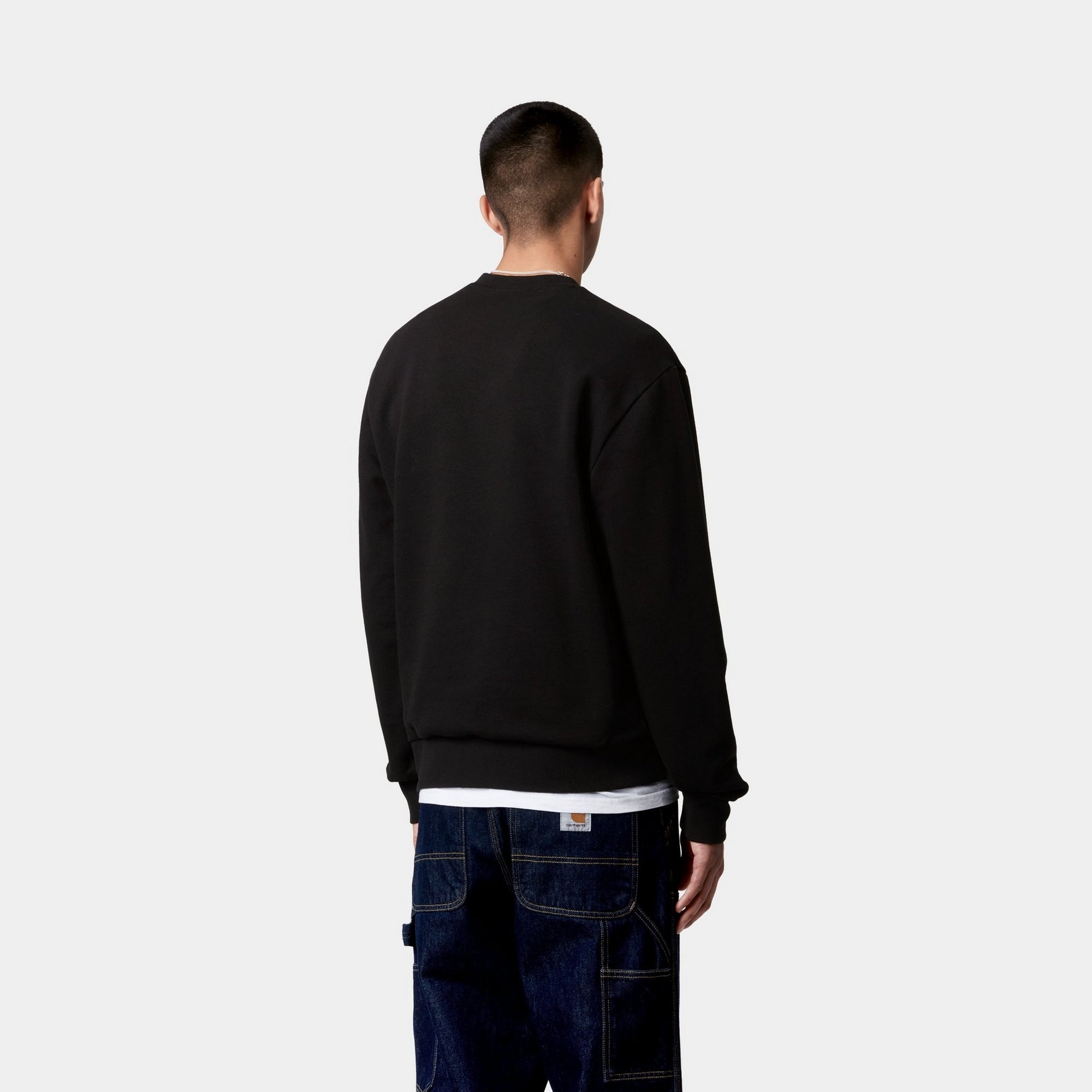 Script Embroidery Sweatshirt for Women & Men | Black & White Colors | Casual Streetwear & Loungewear