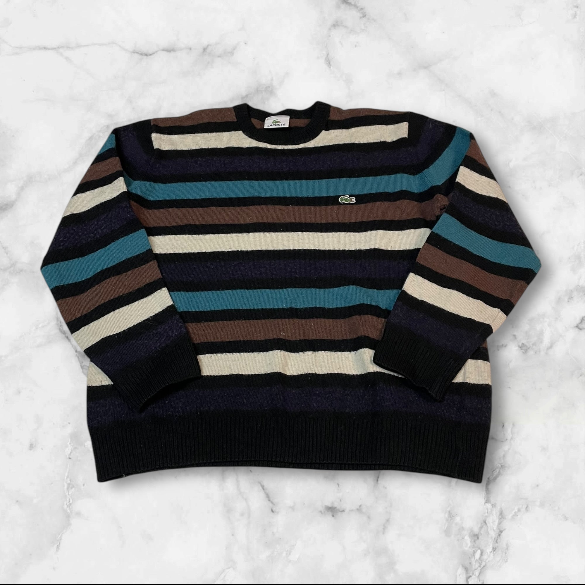 Lacoste Vintage Pullover Sweater S 915 - Classic Cotton Knitwear for Men | Perfect for Casual Wear, Office & Weekend Outfits