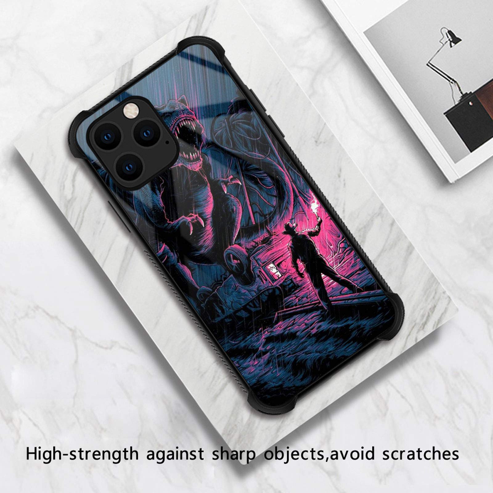 Dinosaur Graphic iPhone 12 Mini Case for Girls - Shockproof Anti-Scratch Hard PC Back Cover with Stylish Picture Pattern Design | Perfect for School, Outdoor Adventures & Daily Protection