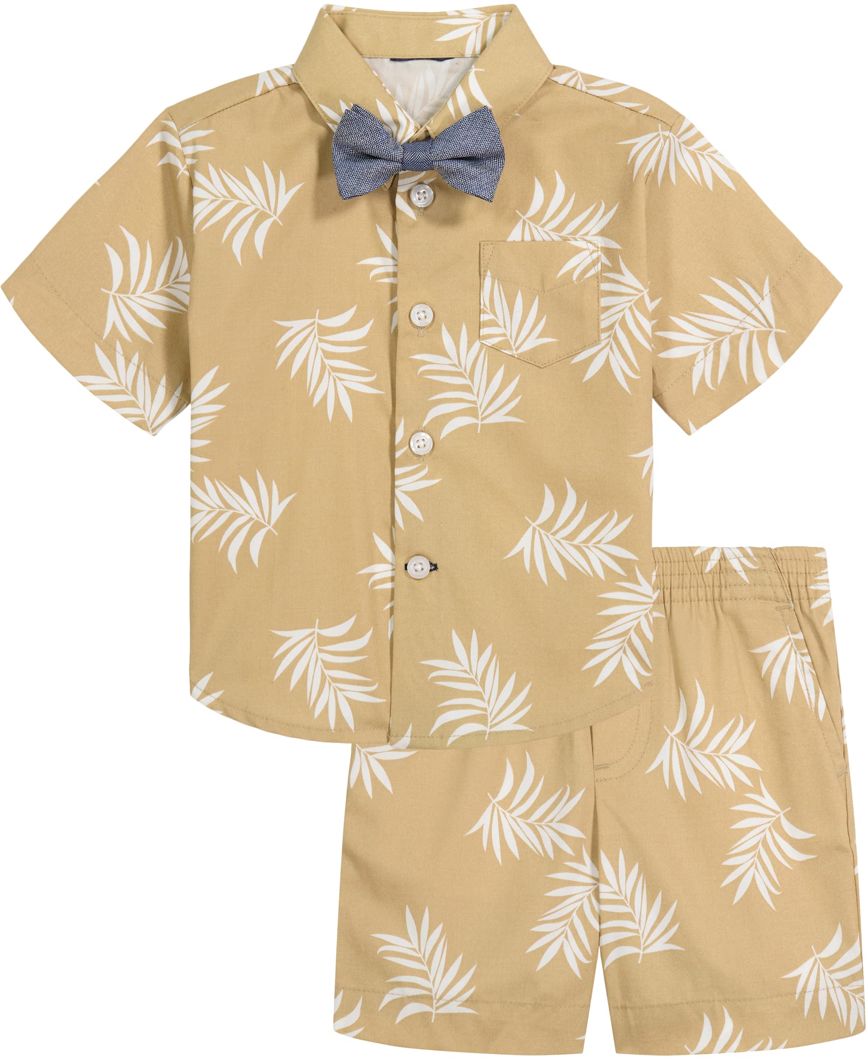 Tommy Hilfiger Baby Boys 4-Piece Formal Suit Set - Dress Shirt, Pants, Vest & Tie for Special Occasions | Perfect for Weddings, Baptisms & Family Photos