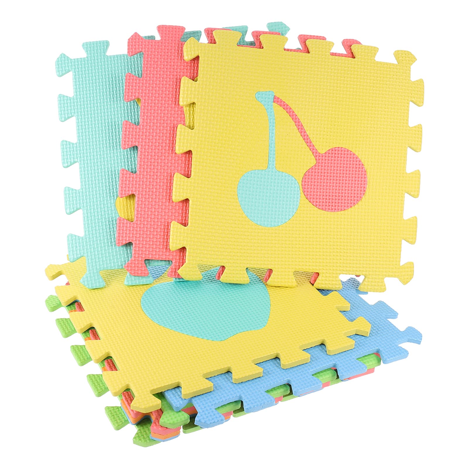 TOYANDONA Kids Foam Puzzle Play Mat - Non-Toxic Interlocking Floor Tiles for Playroom, Nursery & Daycare - Soft EVA Foam Tiles for Crawling, Learning & Safe Play