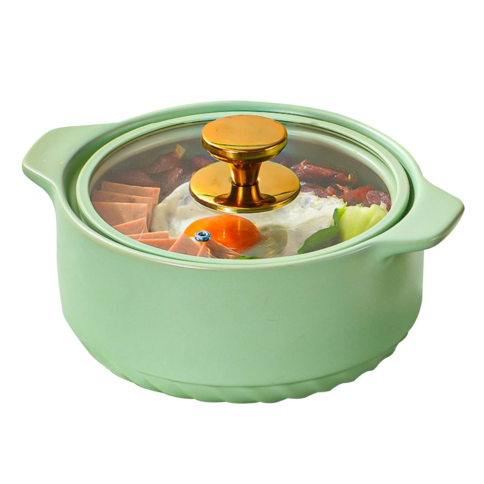 LXLTL 3L Stoneware Terrine Soup Casserole Dish with Lid - Chinese Style Clay Pot for Soup, Stew & Baking | Ceramic Cookware for Oven, Stovetop & Serving | Perfect for Pho, Ramen & Family Meals