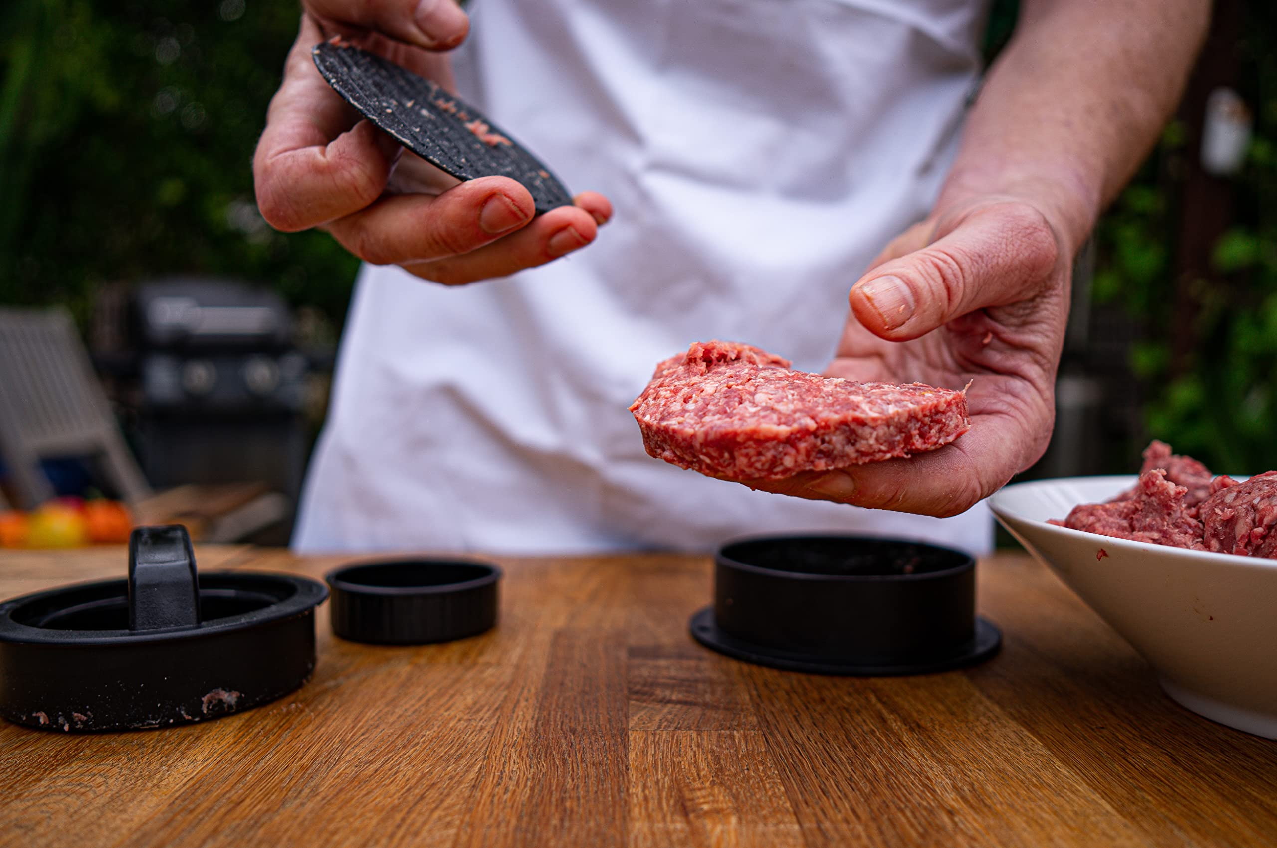 BBQ Dragon 3-in-1 Non-Stick Hamburger Patty Maker - Perfect for Sliders, Stuffed Burgers & Full-Sized Patties - Dishwasher Safe Burger Press Mold & Grill Accessory - Ideal for Backyard BBQs, Cookouts & Outdoor Cooking Parties