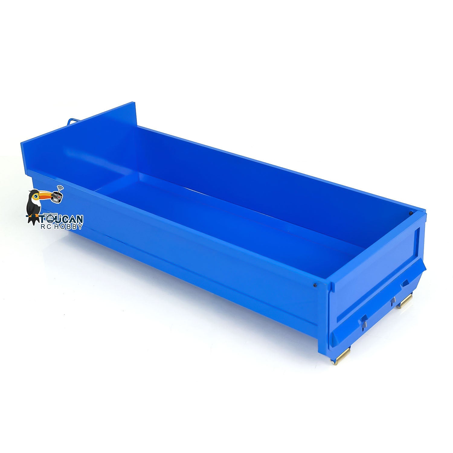 Metal U-Shaped Short High Bucket for 1/14 & 8x8 RC Full Dump Truck - Compatible with 10x10 Radio Controlled Hydraulic Cars - Painted DIY Model Parts - Perfect for RC Construction Vehicle Scenes & Off-Road Play