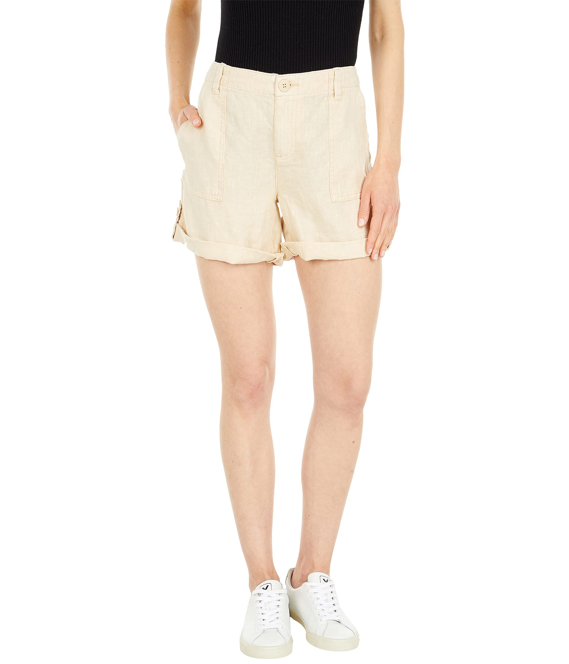 Sanctuary Women's Linen Surfside Shorts - Comfortable Casual Summer Beach Shorts for Women | Perfect for Vacation, Lounging & Outdoor Activities