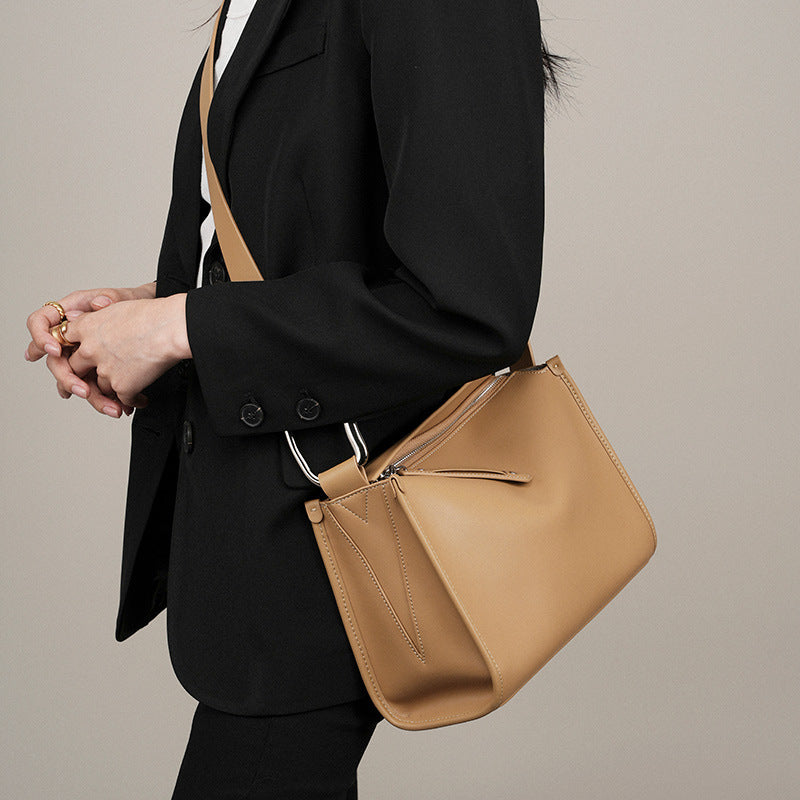 Genuine Leather Shoulder Bag for Women - Stylish Crossbody Purse with Adjustable Strap - Perfect for Work, Travel & Everyday Use