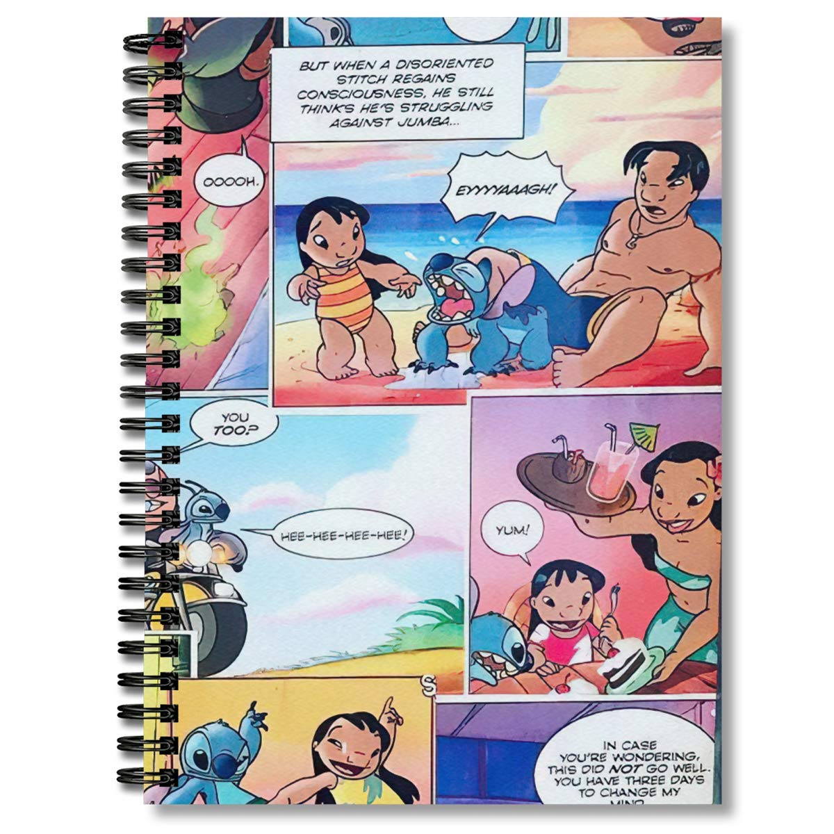 Lilo & Stitch Spiral Notebook - Premium Thick 5x5 Graph Paper Journal, Planner & Composition Notebook for School, Office & Creative Journaling | Perfect Gift for Disney Fans & Stationery Lovers