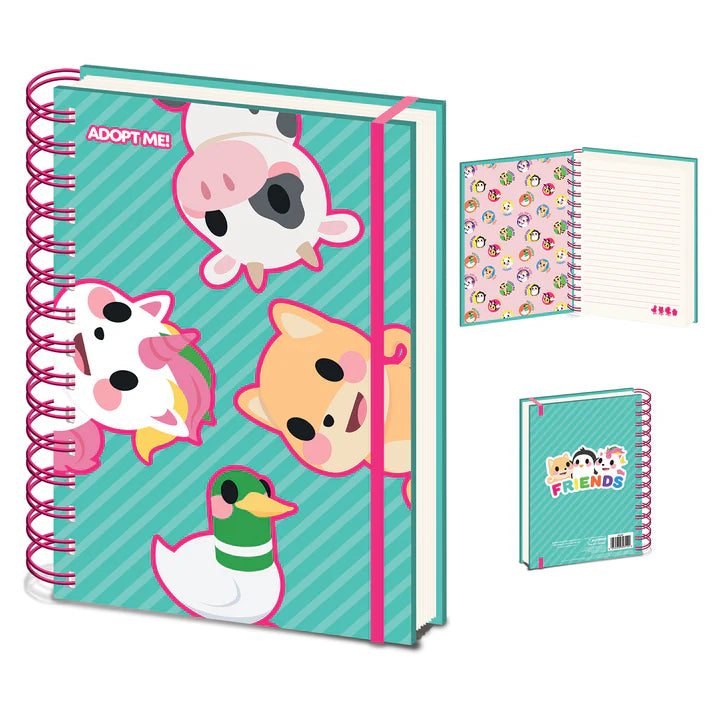 Adopt Me (Core) A5 Spiral Notebook - Perfect for School, Office, and Creative Writing