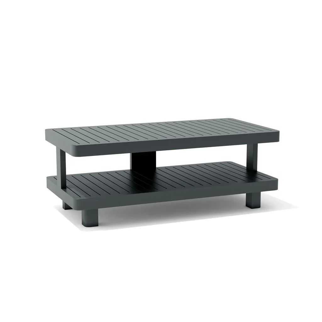 Anderson Teak Granada Aluminum Outdoor Coffee Table - Weather-Resistant Patio Furniture for Poolside, Garden & Deck Use