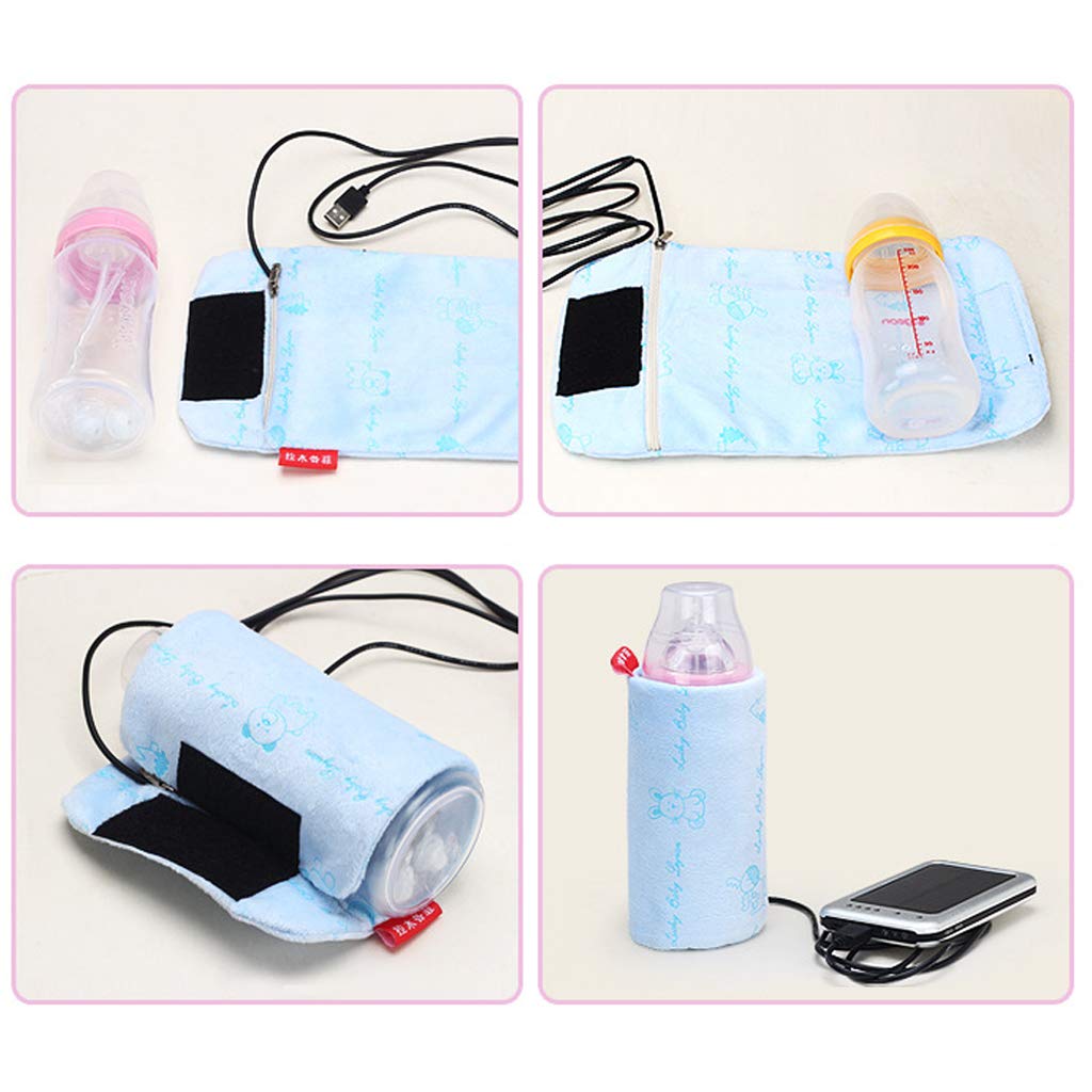 Portable USB Milk & Water Warmer - Insulated Travel Bottle Heater Bag for Baby Formula & Breastmilk | Perfect for Strollers, Car Seats & On-the-Go Parents