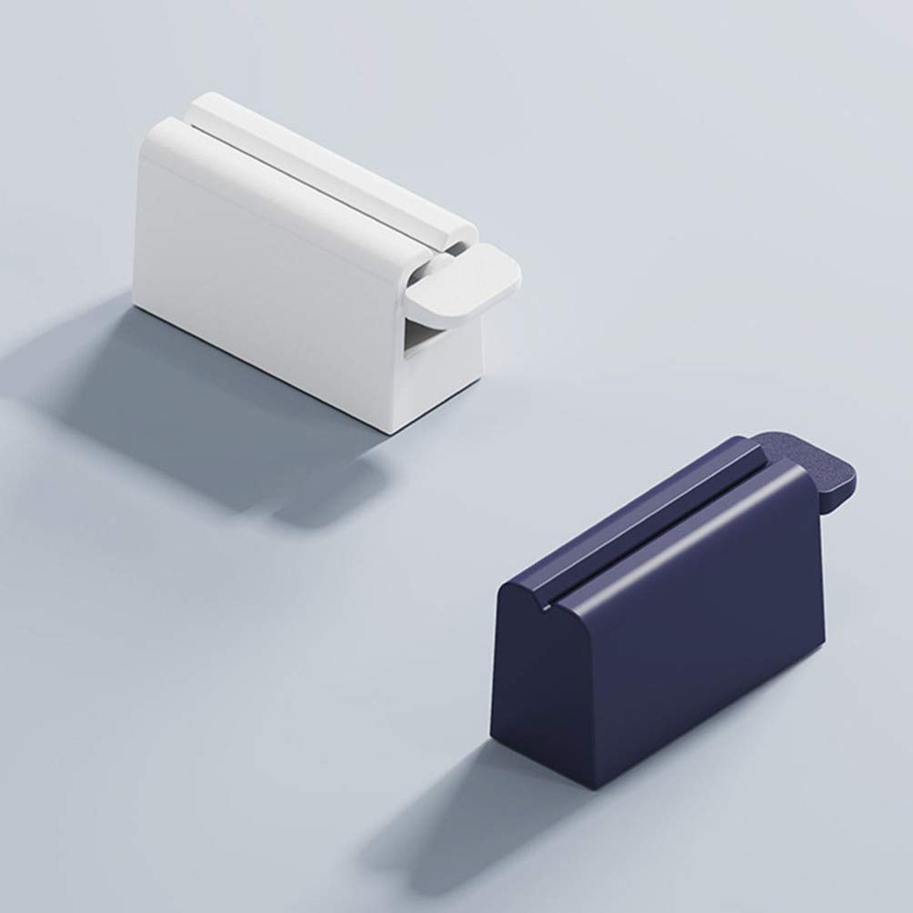 POPETPOP 2-Pack Plastic Toothpaste Tube Squeezer & Face Wash Dispenser - Cosmetic Oil Extractor & Facial Gadget for Easy Squeezing - Perfect for Bathroom, Travel, and Skincare Routine