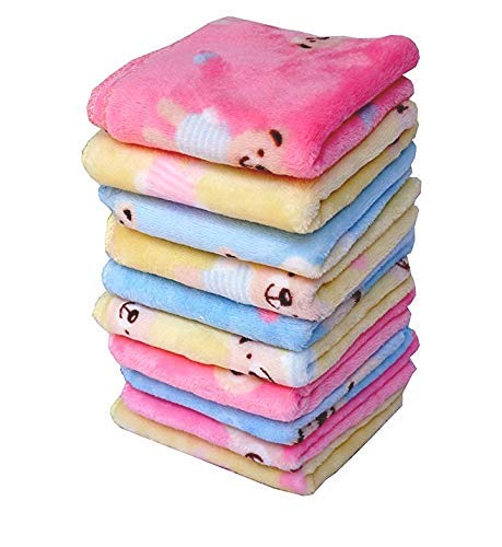 HAYBERG Women's Cotton Soft Handkerchiefs - Cute Cartoon Printed Face Towels (6-Pack, Multicolor) | Gentle & Absorbent for Daily Use, Travel, Gym & Makeup Removal