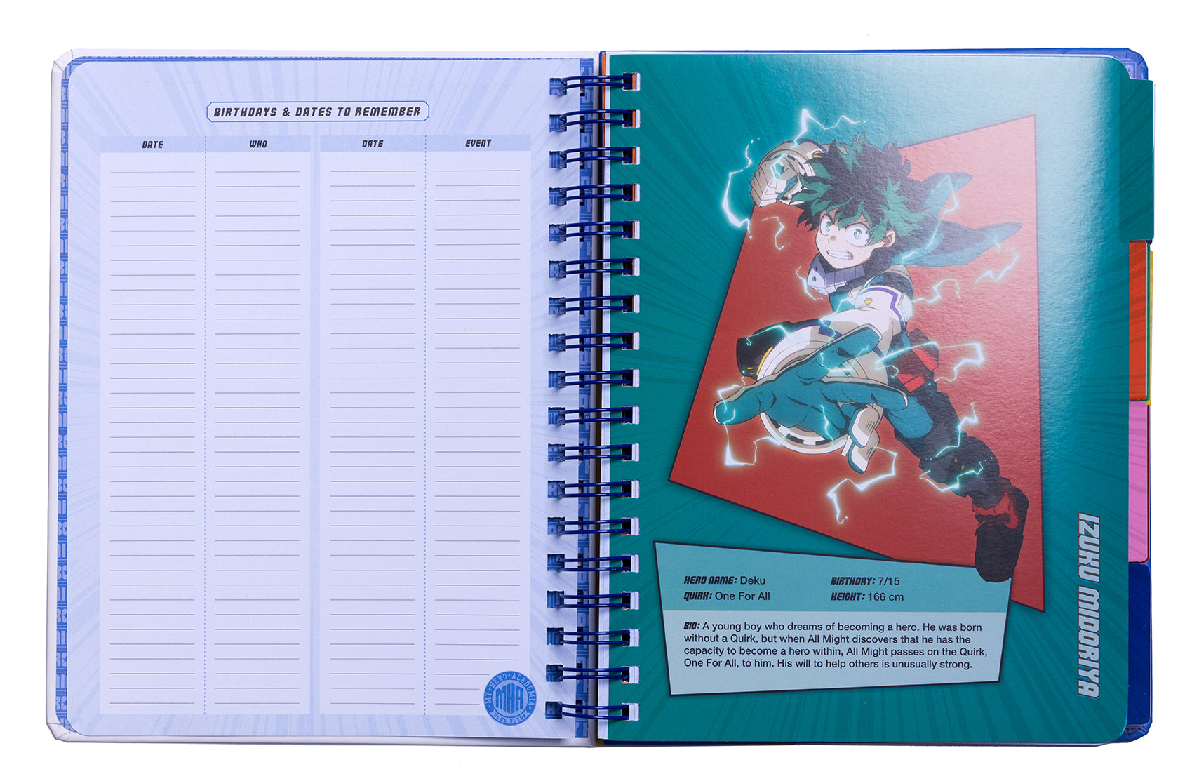 My Hero Academia: Class 1-A 12-Month Undated Academic Planner - Perfect for School, Work, and Anime Fans Organization