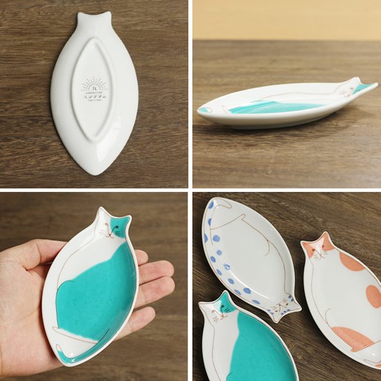 Harekutani Porcelain Cat Small Plate - Elegant Japanese Ceramic Dish for Desserts, Snacks & Home Decor | Perfect for Tea Parties, Gifts & Table Setting