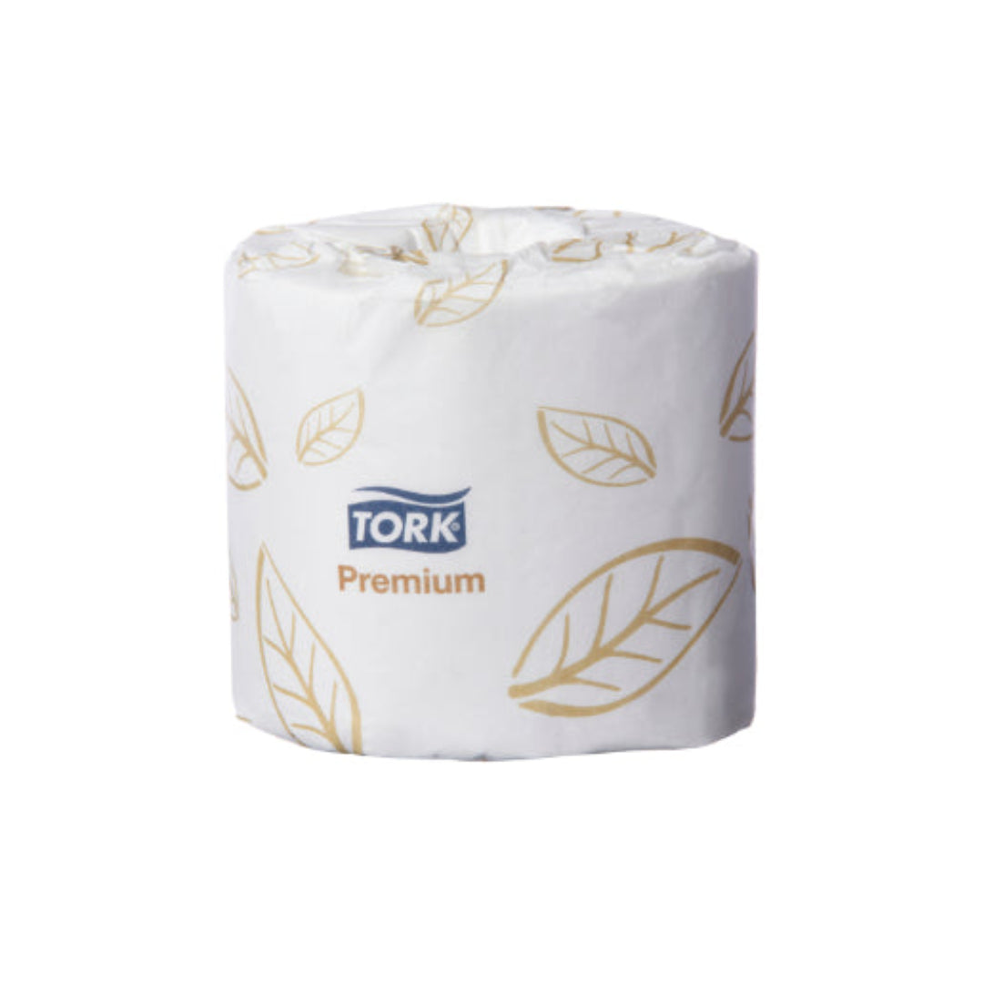Premium Extra Soft 2-Ply White Toilet Paper Rolls - 280 Sheets per Roll, 48 Rolls per Carton (Tork T4) - Ideal for Homes, Offices & Commercial Use