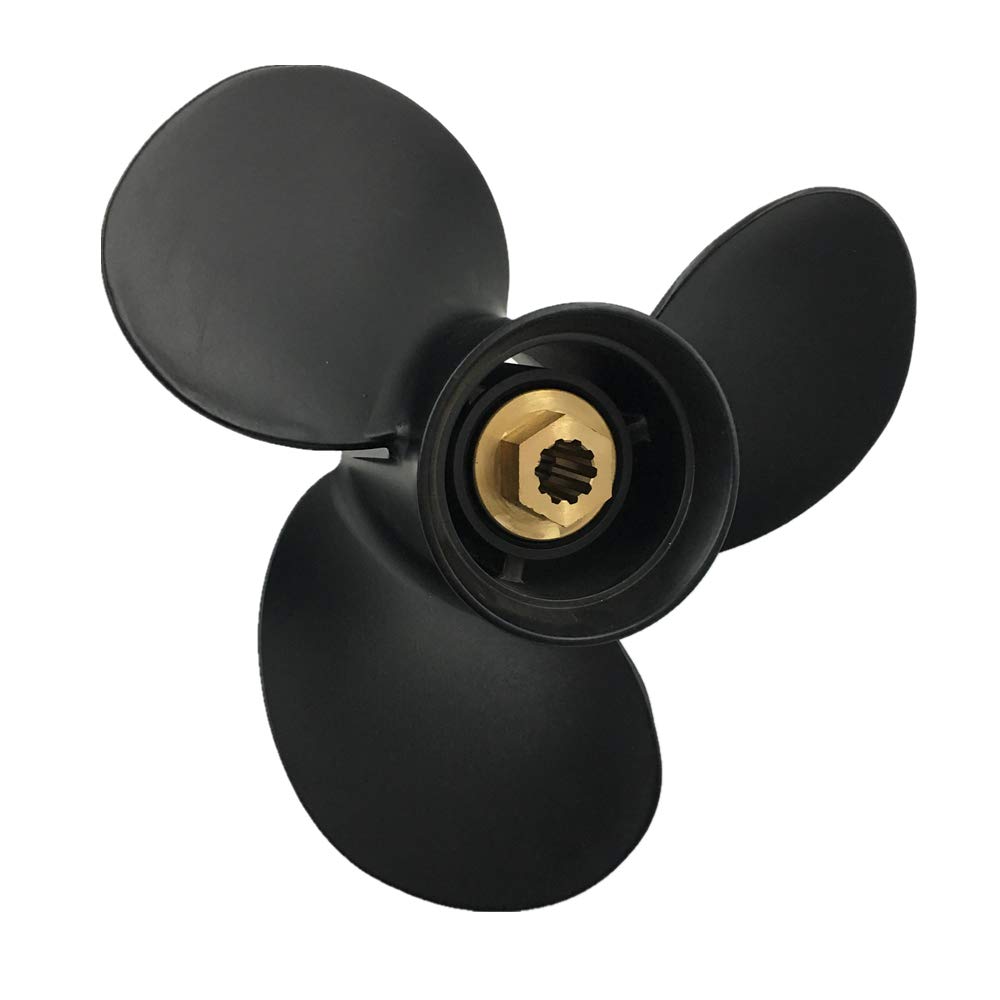CAPTAIN Propeller 10.25x11 for Mercury Outboard Motors 9.9HP-25HP - Compatible with SeaPro/Marathon 14 Tooth Spline 48-19638A40 - Perfect for Boating, Fishing & Marine Activities