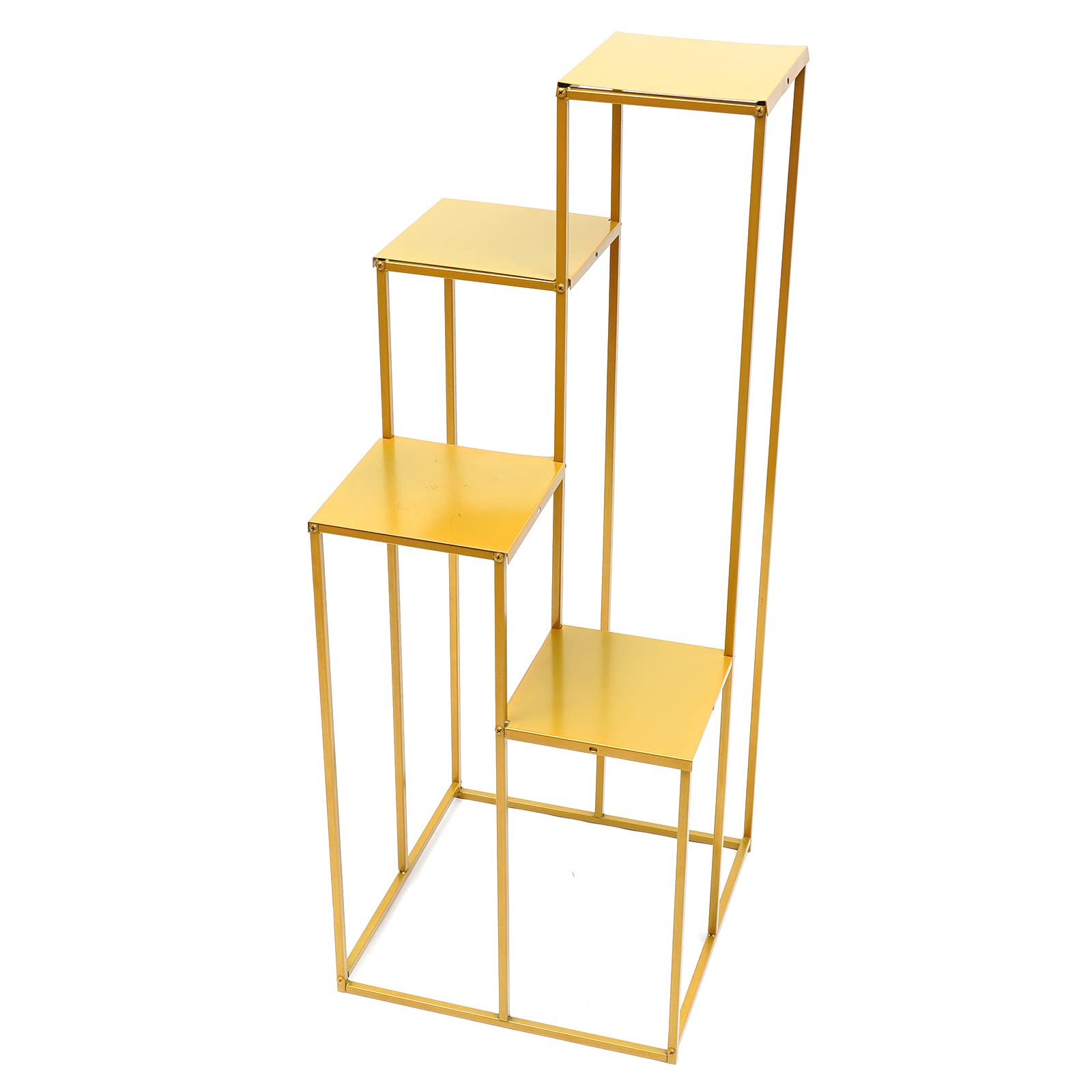 Eapmic Geometric Metal Flower Stand - Modern Floor Vase for Wedding Centerpieces, Tabletop Flower Arrangement & Event Decor - Perfect for Wedding Receptions, Banquets & Home Decor