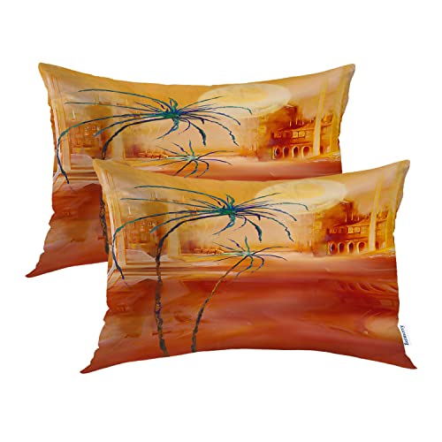 Summer Palm Tree Orange2