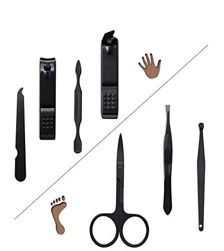 Varwaneo 7Pcs Women's Nail Clippers Set - Durable Travel & Camping Kit for Perfect Nails