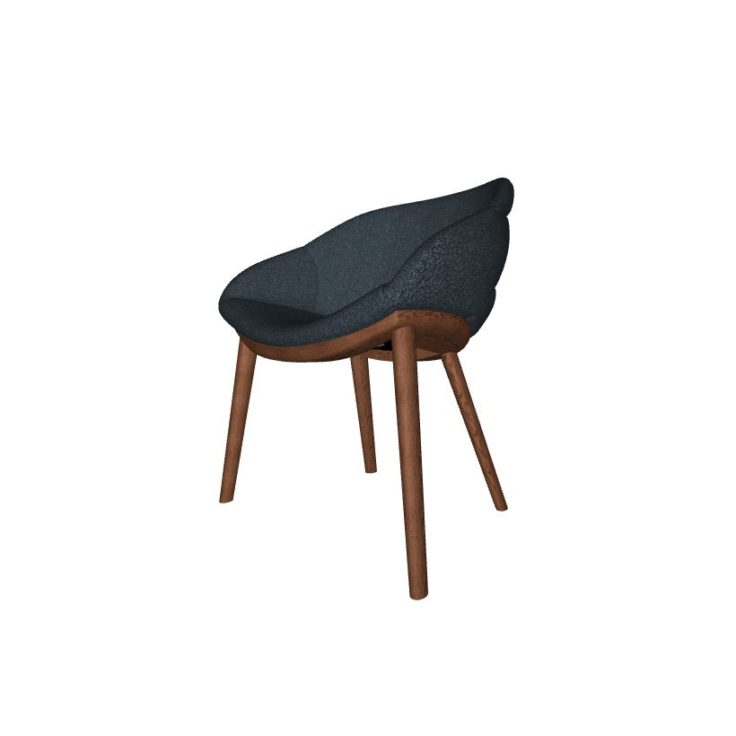 Cattelan Camilla Chair - Modern Dining Chair, Upholstered Seat, Metal Legs - Perfect for Kitchen, Dining Room & Office