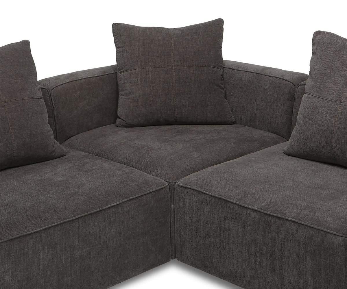 Keltan 5-Piece Modular Sectional Sofa Set - Modern L-Shaped Living Room Furniture for Small Spaces & Apartments | Perfect for Family Gatherings & Movie Nights
