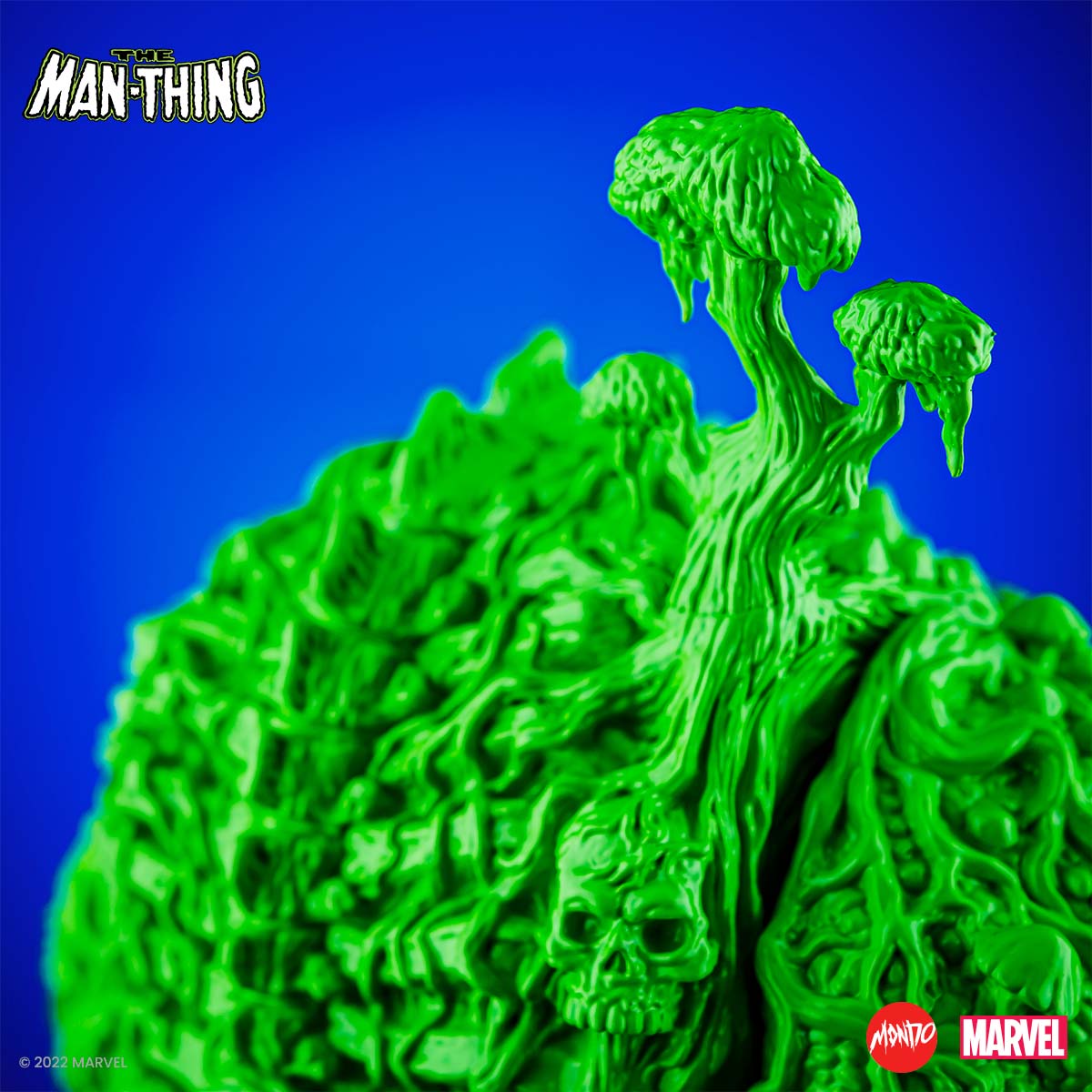 Man Thing Designer Vinyl Figure - Groman's Green Variant Collectible | Marvel Comics Superhero Statue for Display & Home Decor | Perfect for Comic Book Fans & Collectors