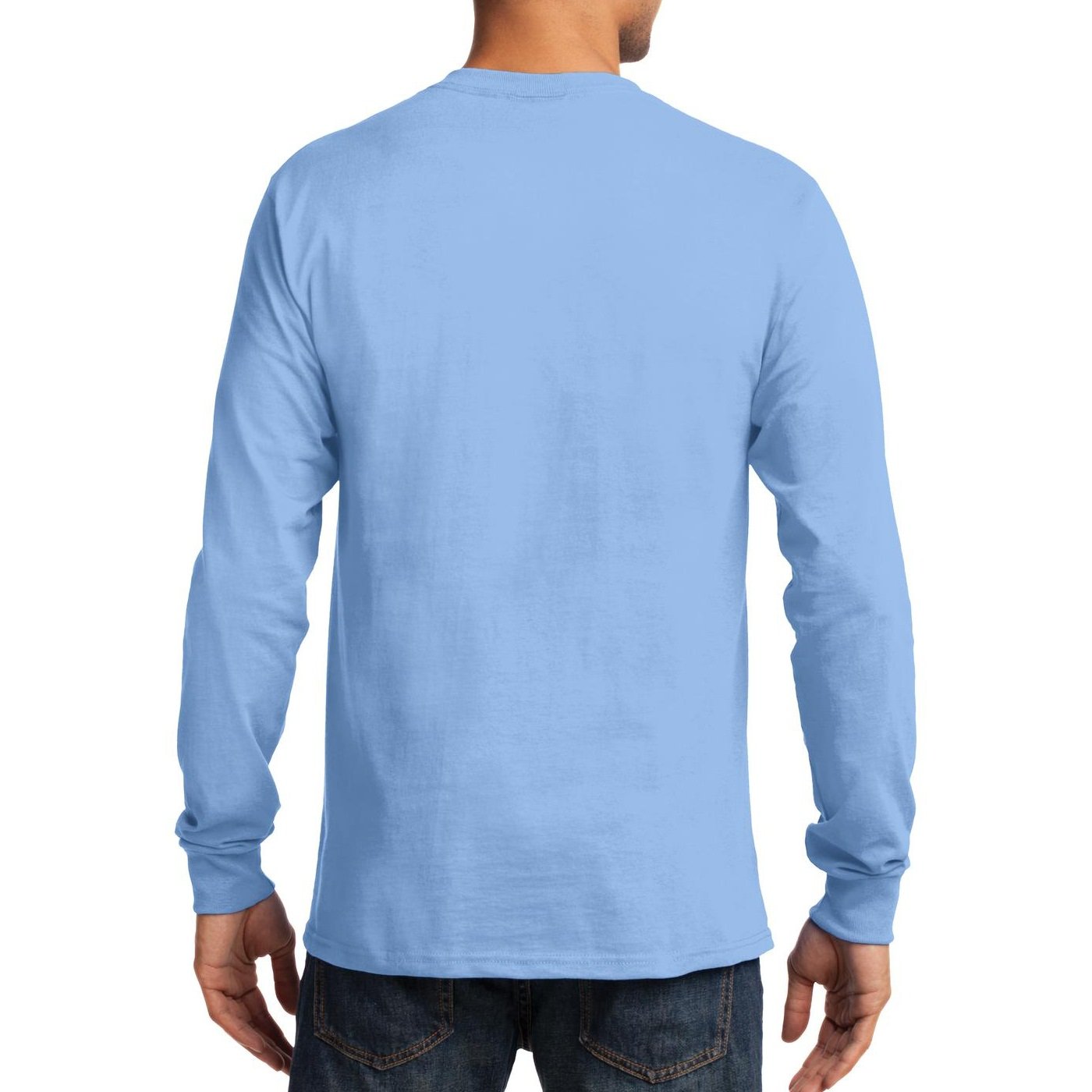 Premium Men's Long Sleeve Basic T-Shirt - Soft Cotton Essential Tee for Casual Wear, Layering & Everyday Comfort