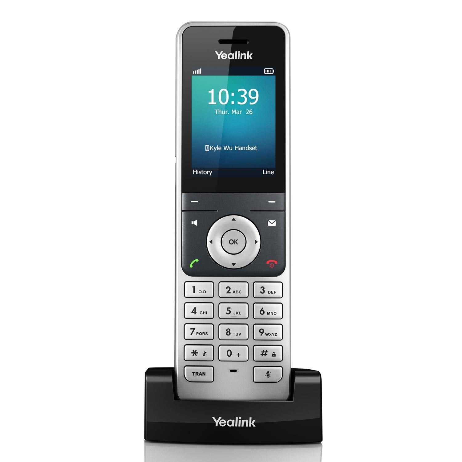 Yealink W56H Cordless Phone with Ooma Provisioning - DECT 6.0 Wireless Handset for Home & Office VoIP Communication - Ideal for Remote Work and Small Business Use