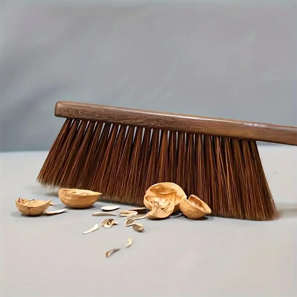 Soft Bristle Hand Broom Brush - Dust Cleaning Brush for Couch, Bed, Sofa, Car & Fireplace | Portable Dusting Brush for Home, Office & Vehicle Cleaning | Multi-Surface Cleaning Tool for Pet Hair, Lint & Debris Removal