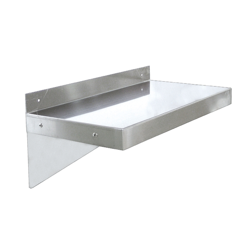 Nella 14 x 60 Inch Wall Shelf - Stainless Steel Floating Shelf for Living Room, Kitchen, Bathroom Storage & Decor