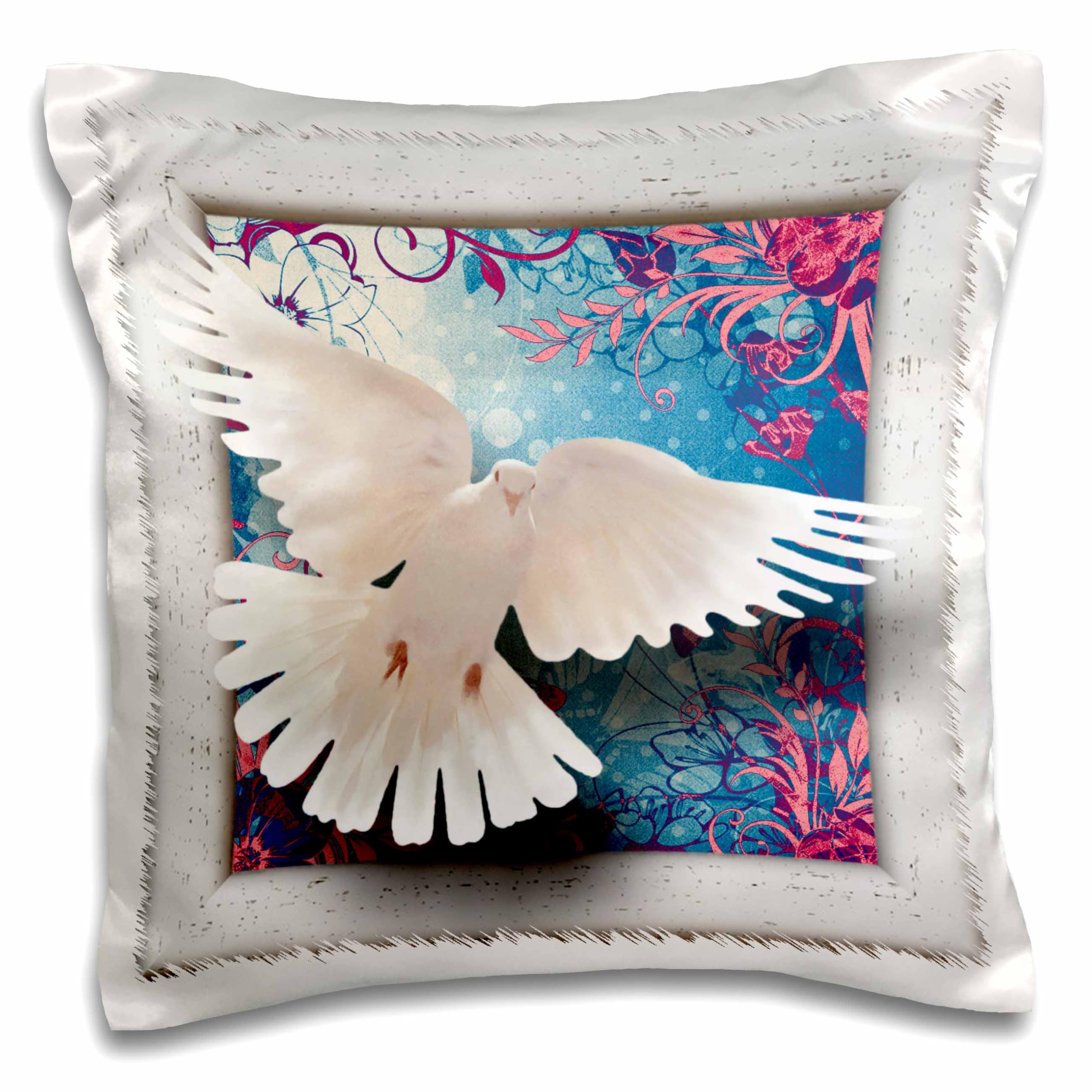 3D Rose Floral Design Pillowcases Set of 2 - Soft Decorative Pillow Covers for Bedroom, Living Room & Home Decor - Standard Size 20x26 Inches