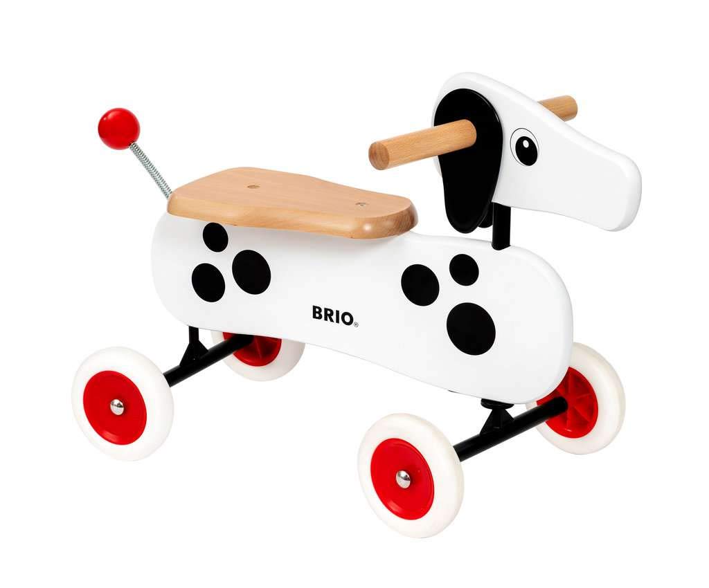 BRIO 30281 Wooden Dachshund Sausage Dog Ride-On Toddler Toy for Kids 12 Months+ | Push & Pull Learning Toy for Early Development | Perfect for Indoor Playrooms & Outdoor Backyards