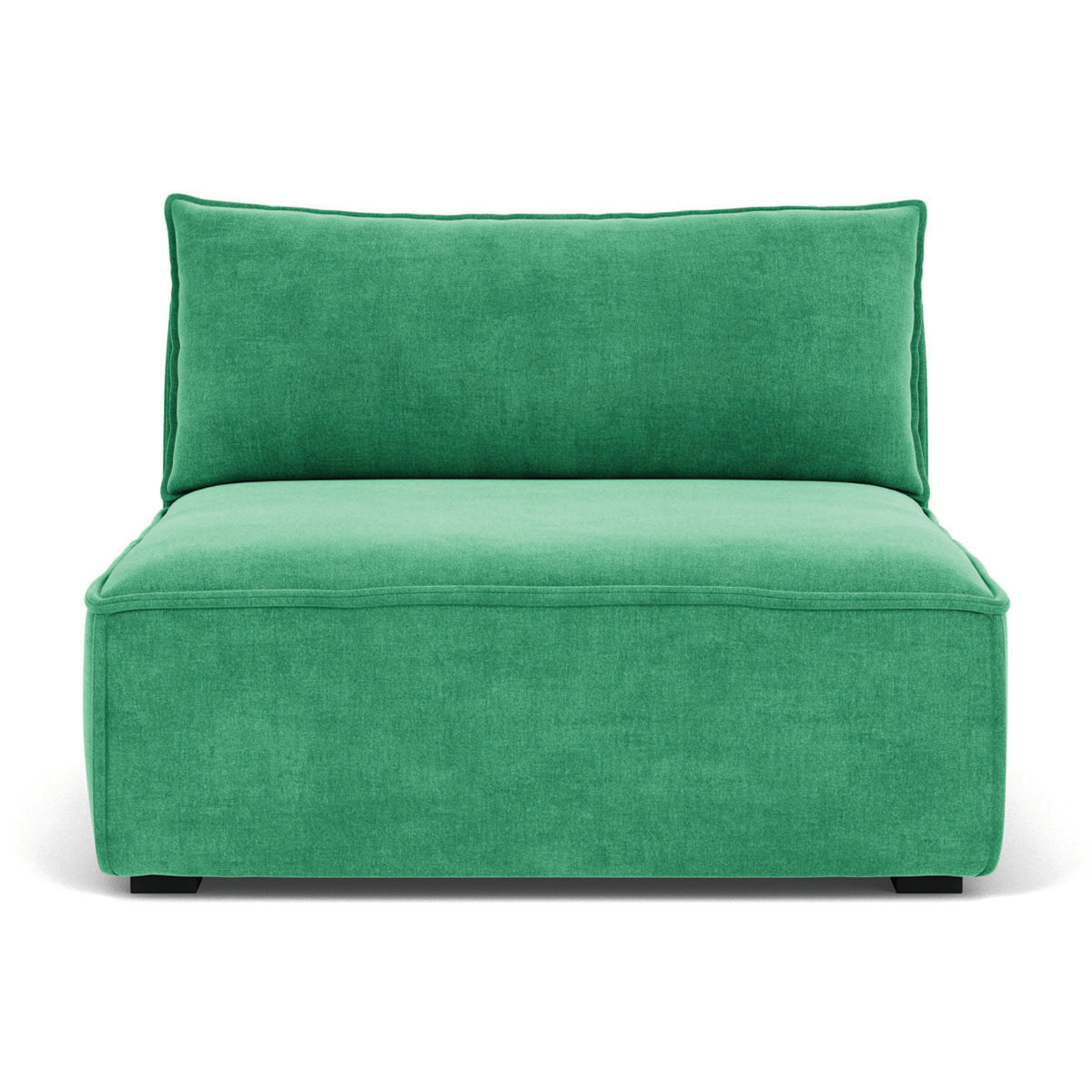 Daphne Fabric Modular 1-Seater Sofa (Armless) - Compact & Stylish for Small Spaces, Apartments, and Living Rooms